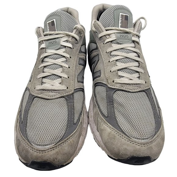 New Balance 990v5 Made In USA Grey Mens Size 14 Running Shoes - M990GL5 - Picture 2 of 12